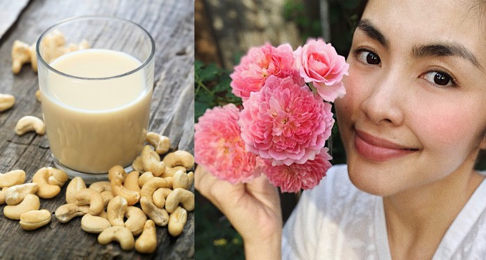 Uống sữa hạt điều như Tăng Thanh Hà để chống lão hóa nuôi dưỡng làn da