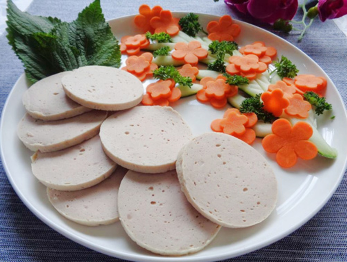 Giò lụa chay-món ăn không thể thiếu trong ngày lễ Vu Lan