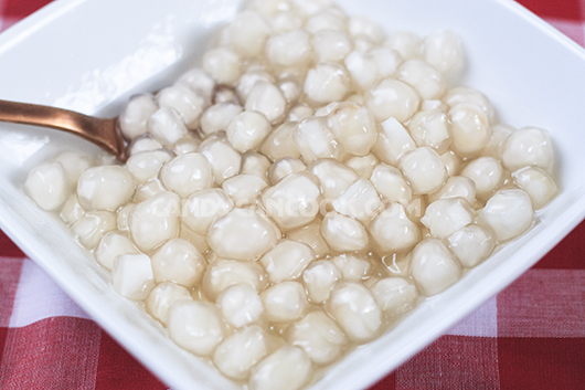 Trân châu làm từ cơm nguội dai dẻo ngon không kém ngoài tiệm